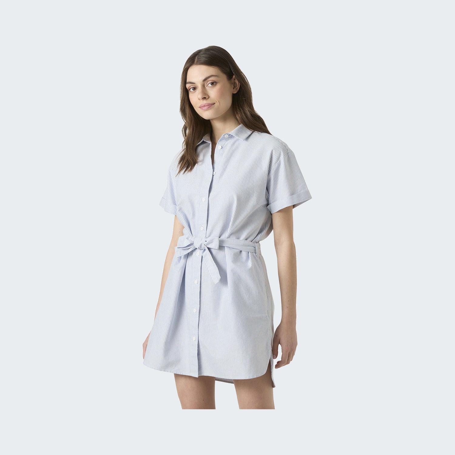 627 - Bright Blue/White Stripe