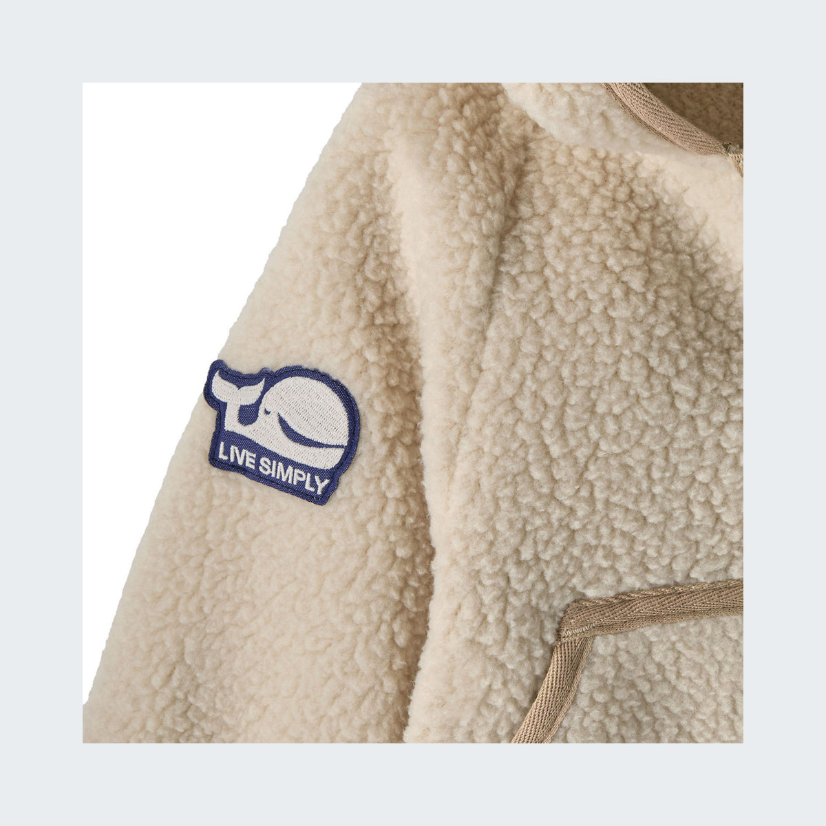 Live Simply Whale Patch: Dark Natural