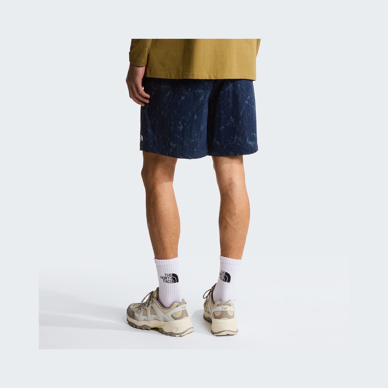 Summit Navy Rock Texture Print