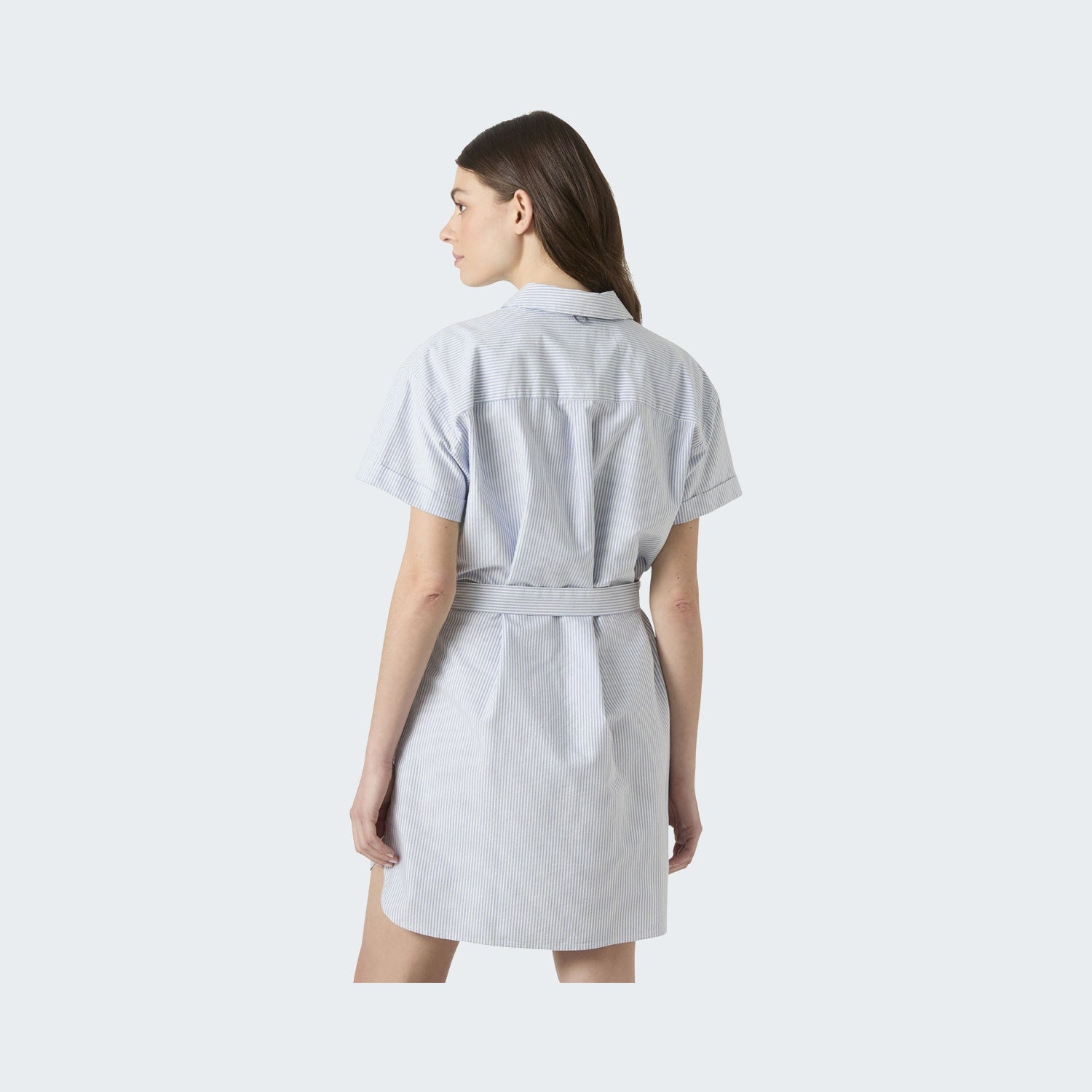 627 - Bright Blue/White Stripe