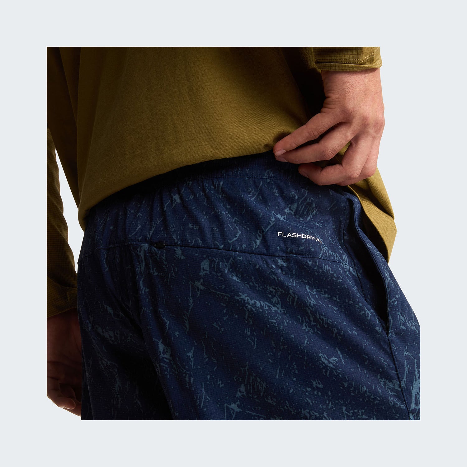 Summit Navy Rock Texture Print